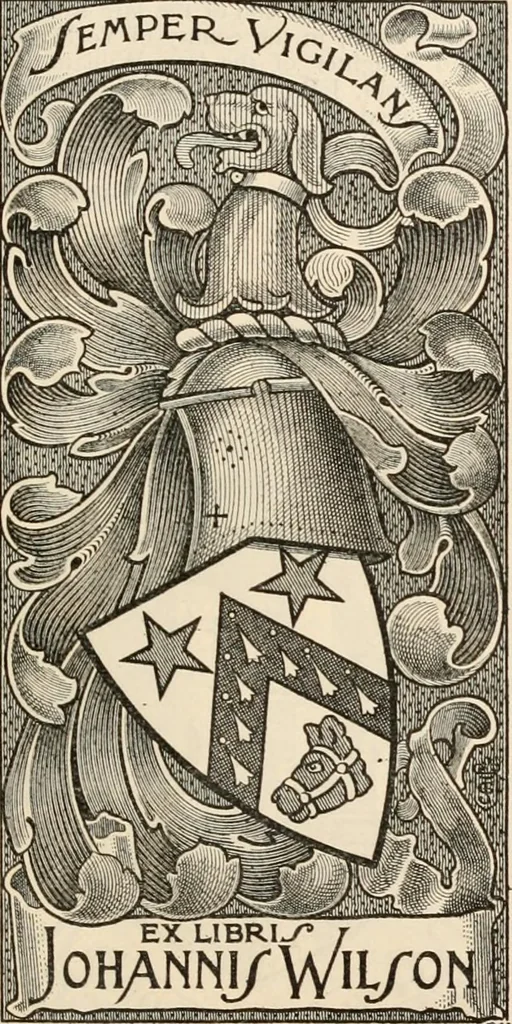 An illustration from Armorial families : a directory of gentlemen of coat-armour, 1905, leaf 1586