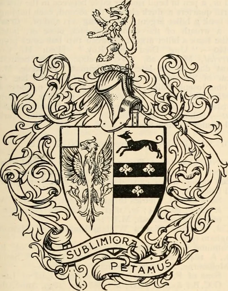 An illustration from Armorial families : a directory of gentlemen of coat-armour, 1905, leaf 160
