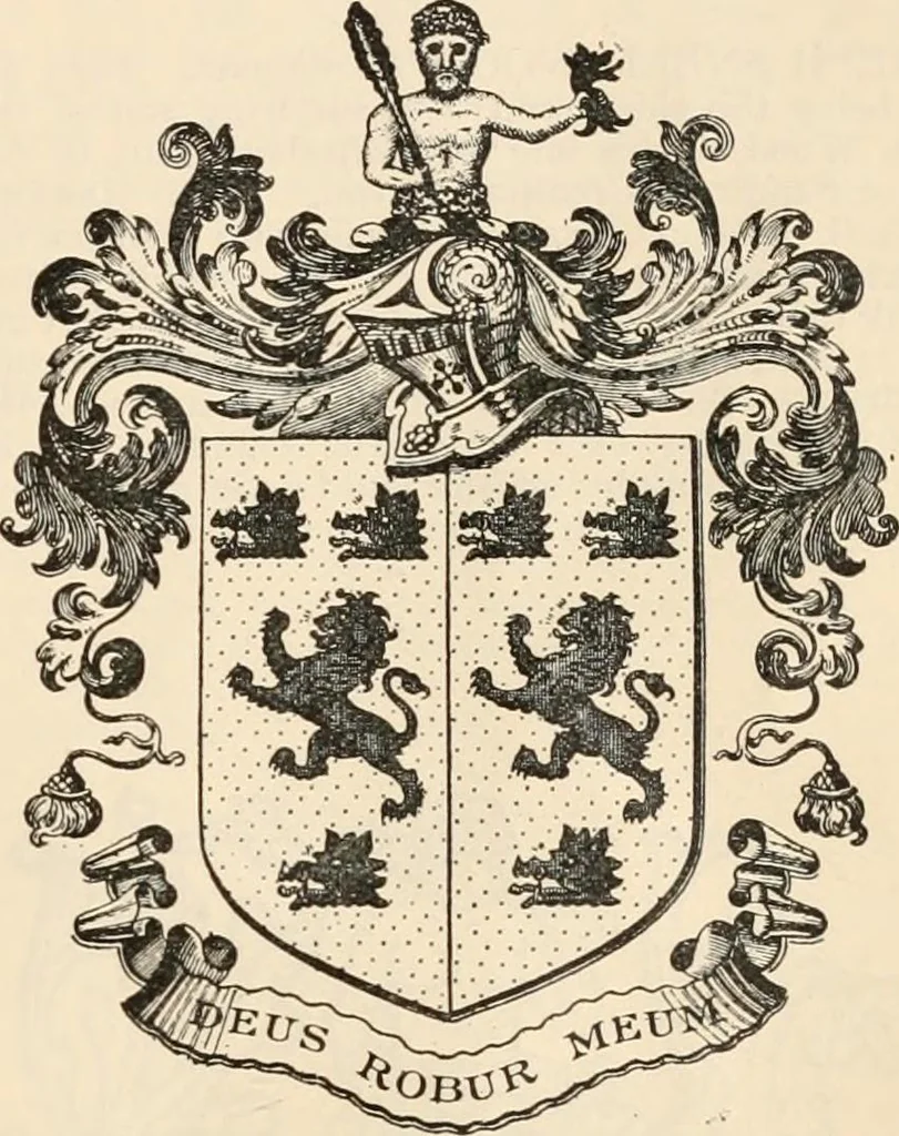 An illustration from Armorial families : a directory of gentlemen of coat-armour, 1905, leaf 1600