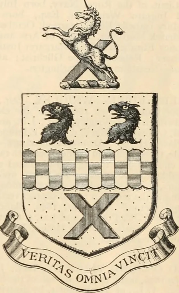 An illustration from Armorial families : a directory of gentlemen of coat-armour, 1905, leaf 1616