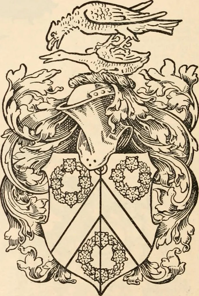 An illustration from Armorial families : a directory of gentlemen of coat-armour, 1905, leaf 1625