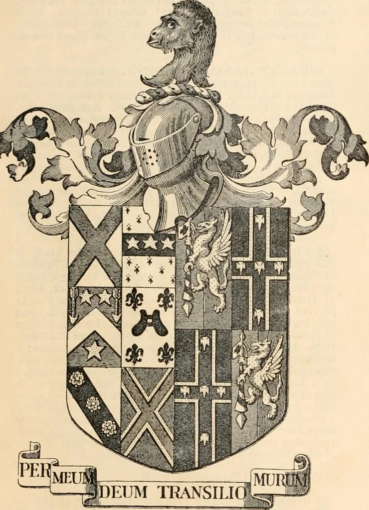 An illustration from Armorial families : a directory of gentlemen of coat-armour, 1905, leaf 1627
