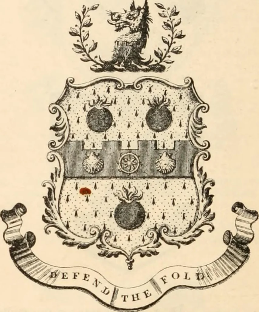 An illustration from Armorial families : a directory of gentlemen of coat-armour, 1905, leaf 1631