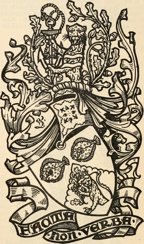 An illustration from Armorial families : a directory of gentlemen of coat-armour, 1905, leaf 164
