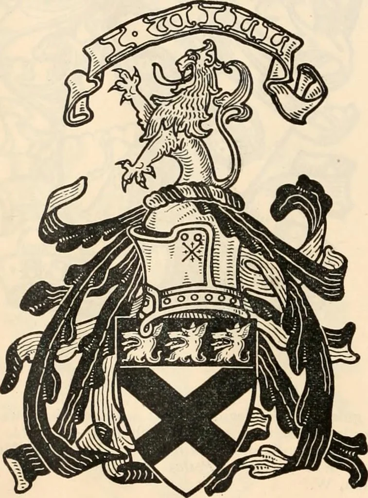 An illustration from Armorial families : a directory of gentlemen of coat-armour, 1905, leaf 165