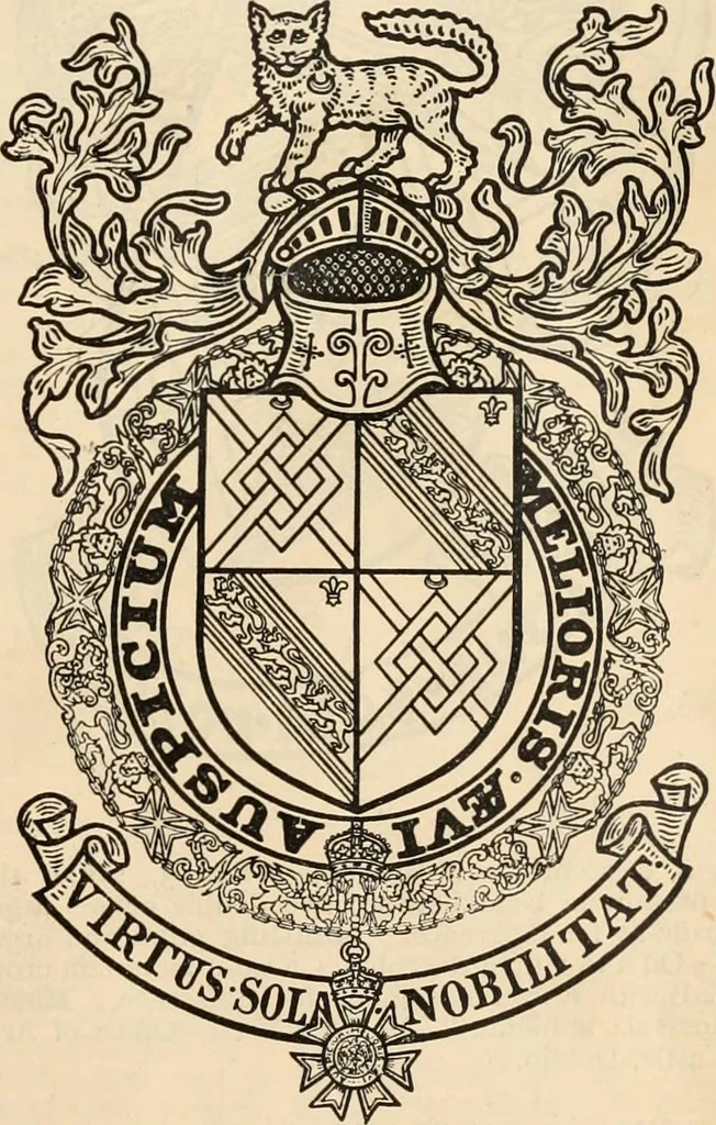 An illustration from Armorial families : a directory of gentlemen of coat-armour, 1905, leaf 168