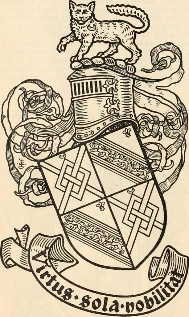 An illustration from Armorial families : a directory of gentlemen of coat-armour, 1905, leaf 169