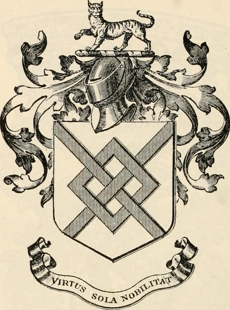 An illustration from Armorial families : a directory of gentlemen of coat-armour, 1905, leaf 169
