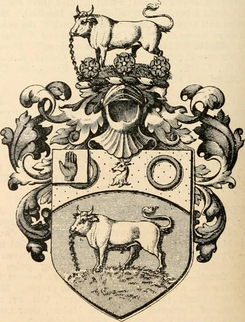 An illustration from Armorial families : a directory of gentlemen of coat-armour, 1905, leaf 173