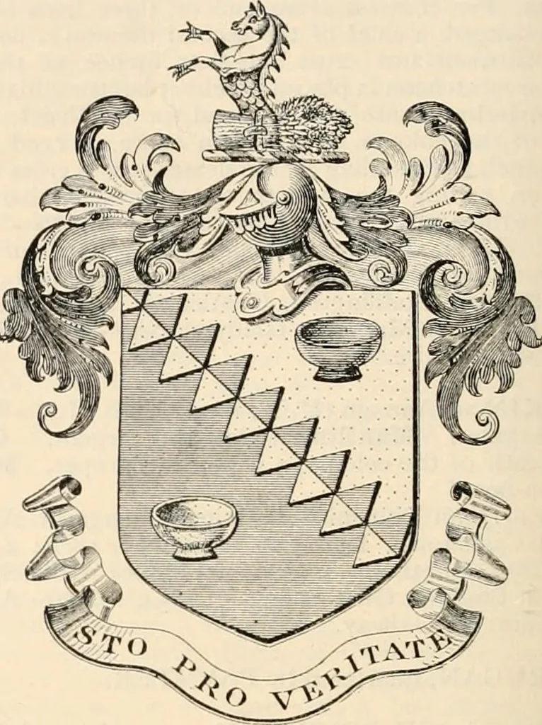 An illustration from Armorial families : a directory of gentlemen of coat-armour, 1905, leaf 175