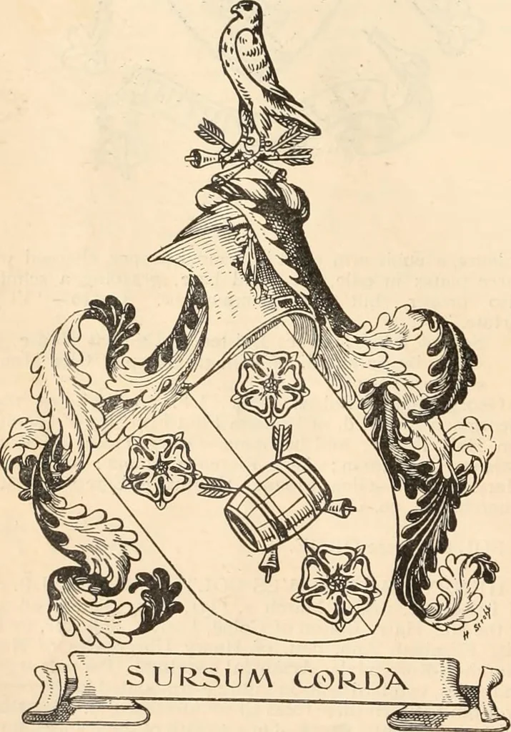 An illustration from Armorial families : a directory of gentlemen of coat-armour, 1905, leaf 177