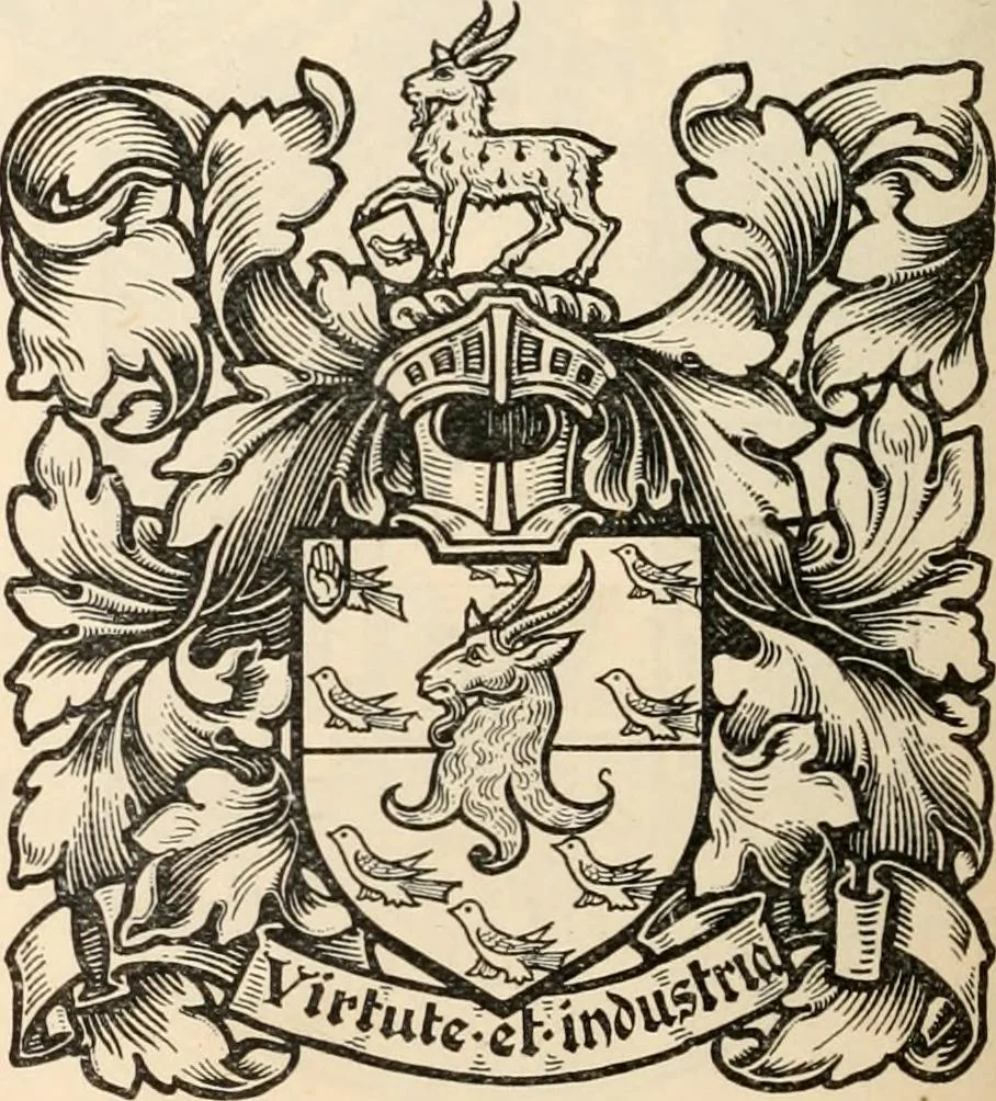 An illustration from Armorial families : a directory of gentlemen of coat-armour, 1905, leaf 179