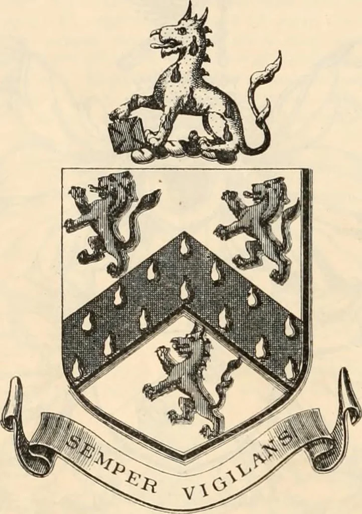 An illustration from Armorial families : a directory of gentlemen of coat-armour, 1905, leaf 183