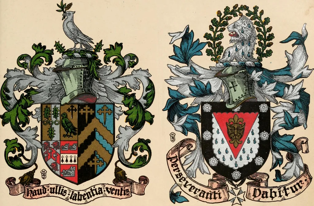 An illustration from Armorial families : a directory of gentlemen of coat-armour, 1905, leaf 188