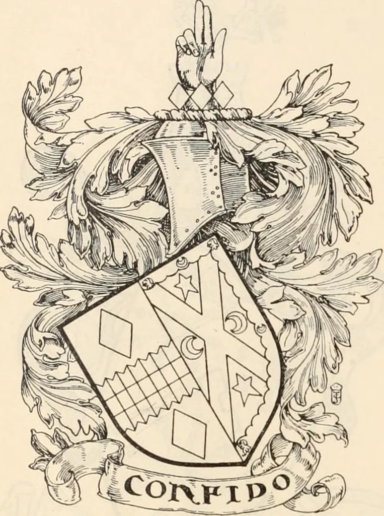An illustration from Armorial families : a directory of gentlemen of coat-armour, 1905, leaf 191
