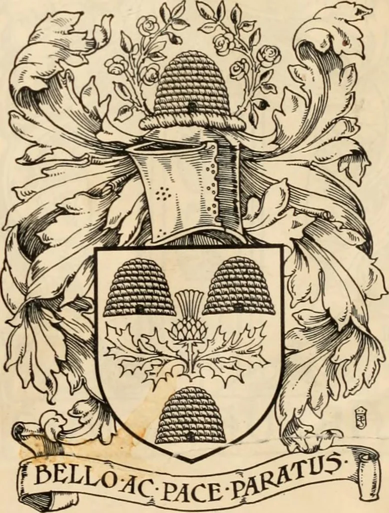 An illustration from Armorial families : a directory of gentlemen of coat-armour, 1905, leaf 194