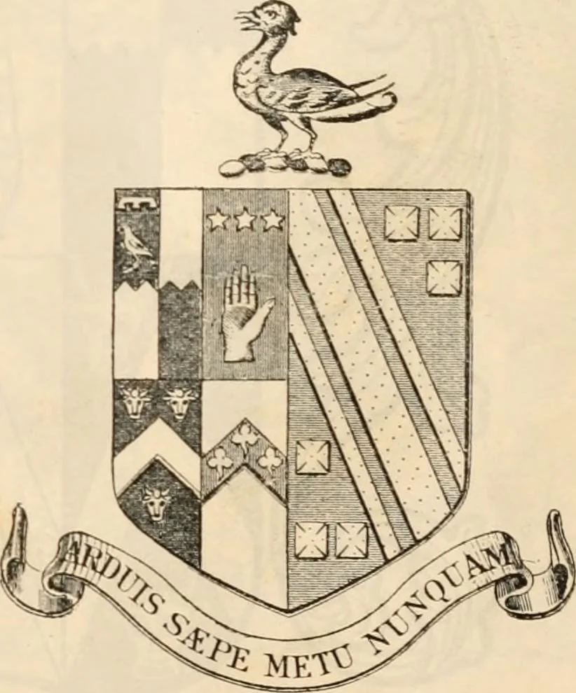 An illustration from Armorial families : a directory of gentlemen of coat-armour, 1905, leaf 196