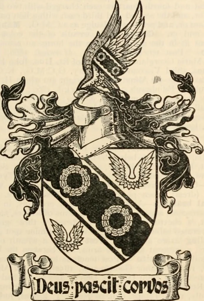 An illustration from Armorial families : a directory of gentlemen of coat-armour, 1905, leaf 200
