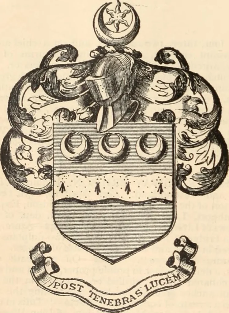 An illustration from Armorial families : a directory of gentlemen of coat-armour, 1905, leaf 201