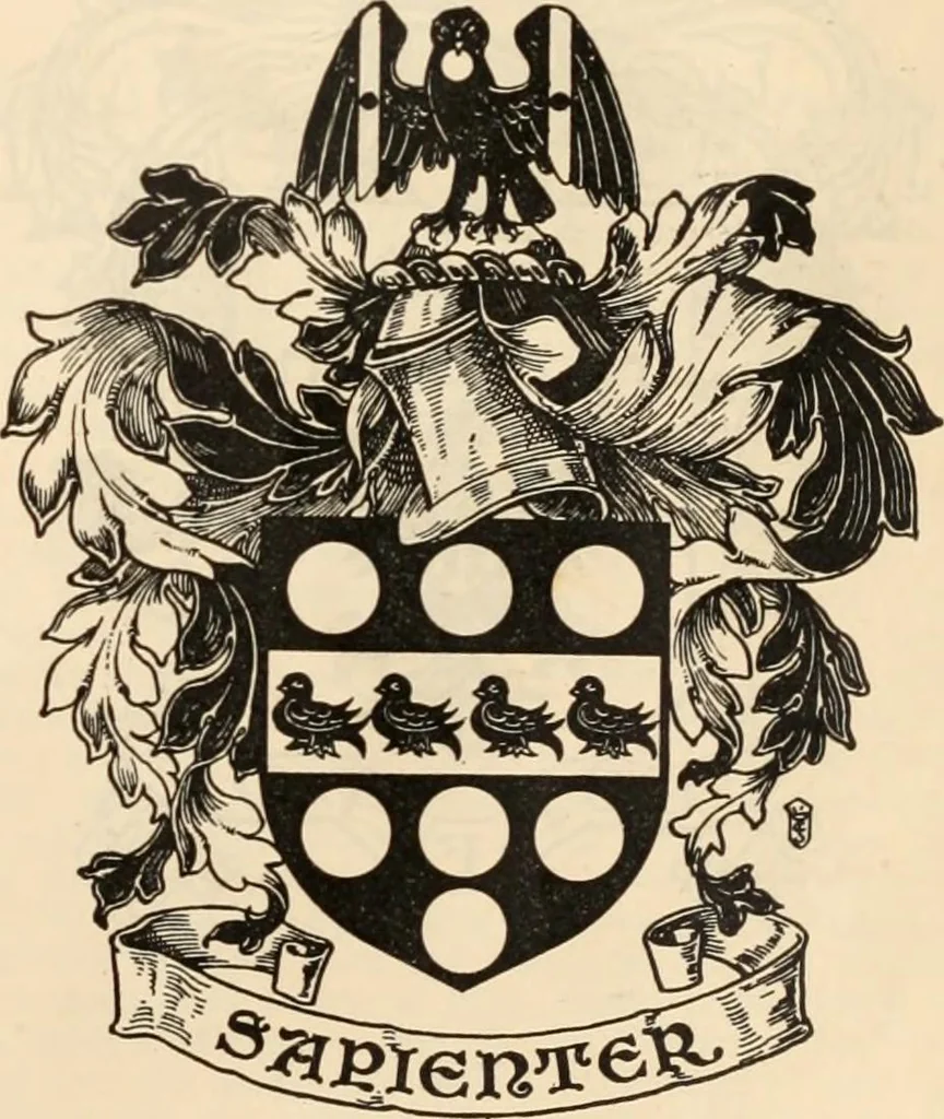An illustration from Armorial families : a directory of gentlemen of coat-armour, 1905, leaf 202