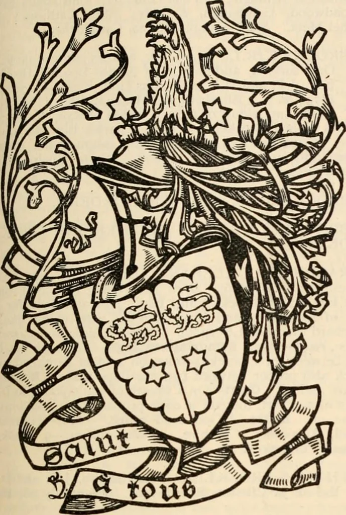 An illustration from Armorial families : a directory of gentlemen of coat-armour, 1905, leaf 206