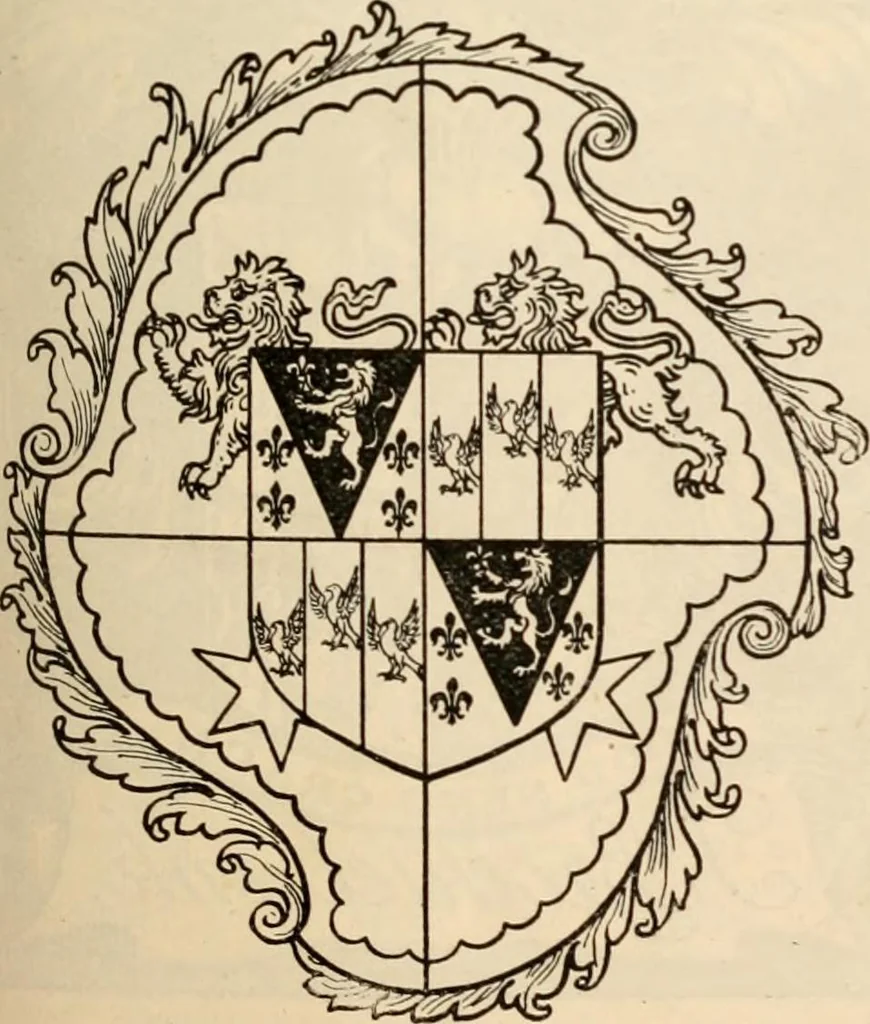 An illustration from Armorial families : a directory of gentlemen of coat-armour, 1905, leaf 206