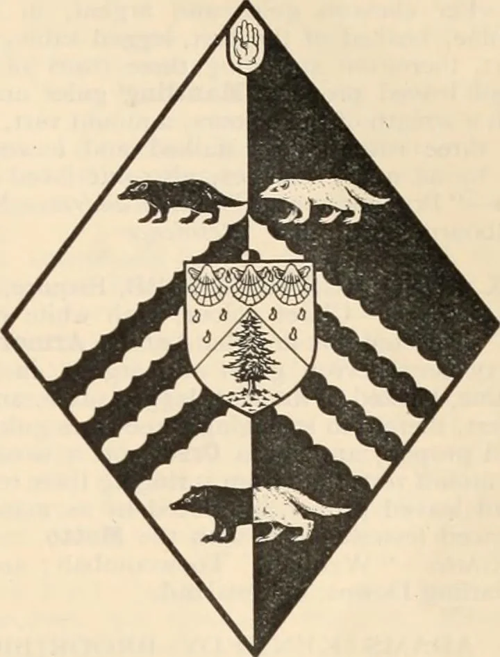 An illustration from Armorial families : a directory of gentlemen of coat-armour, 1905, leaf 208