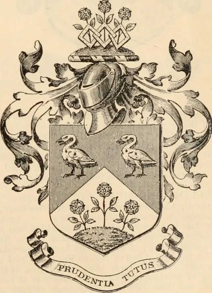 An illustration from Armorial families : a directory of gentlemen of coat-armour, 1905, leaf 208