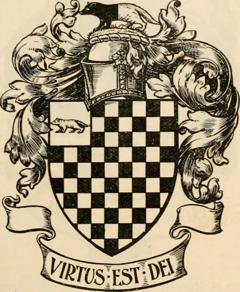 An illustration from Armorial families : a directory of gentlemen of coat-armour, 1905, leaf 210