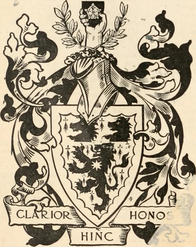 An illustration from Armorial families : a directory of gentlemen of coat-armour, 1905, leaf 227