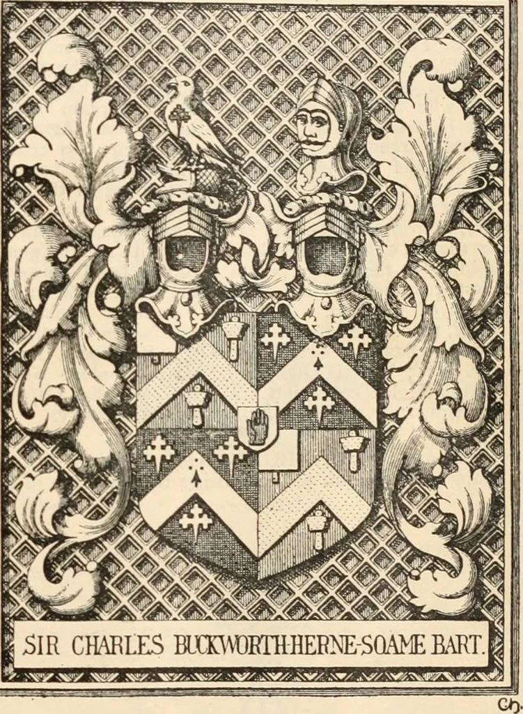 An illustration from Armorial families : a directory of gentlemen of coat-armour, 1905, leaf 228