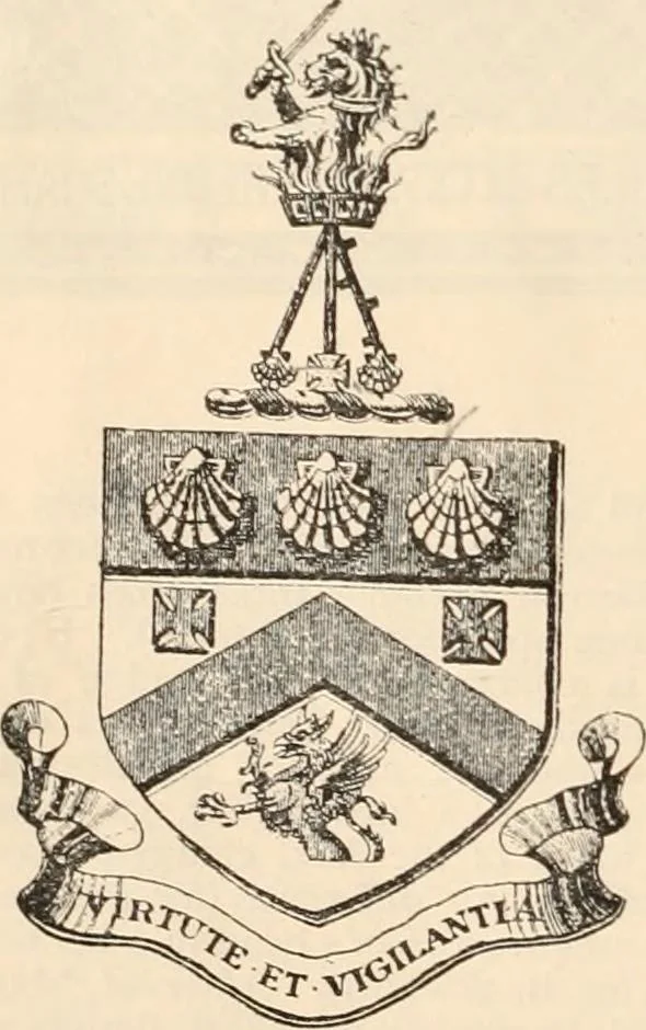 An illustration from Armorial families : a directory of gentlemen of coat-armour, 1905, leaf 229