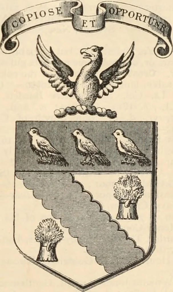 An illustration from Armorial families : a directory of gentlemen of coat-armour, 1905, leaf 232