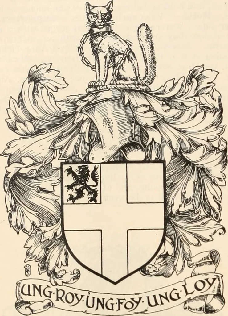 An illustration from Armorial families : a directory of gentlemen of coat-armour, 1905, leaf 235