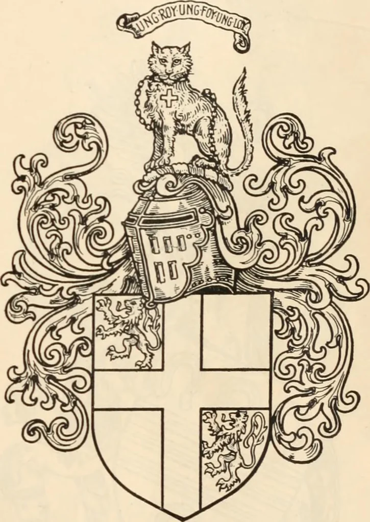An illustration from Armorial families : a directory of gentlemen of coat-armour, 1905, leaf 236