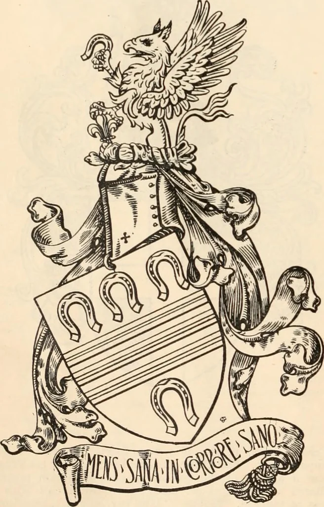 An illustration from Armorial families : a directory of gentlemen of coat-armour, 1905, leaf 237