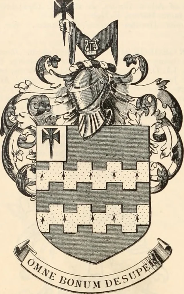 An illustration from Armorial families : a directory of gentlemen of coat-armour, 1905, leaf 239
