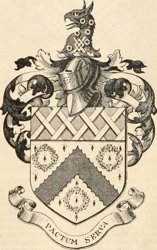 An illustration from Armorial families : a directory of gentlemen of coat-armour, 1905, leaf 240