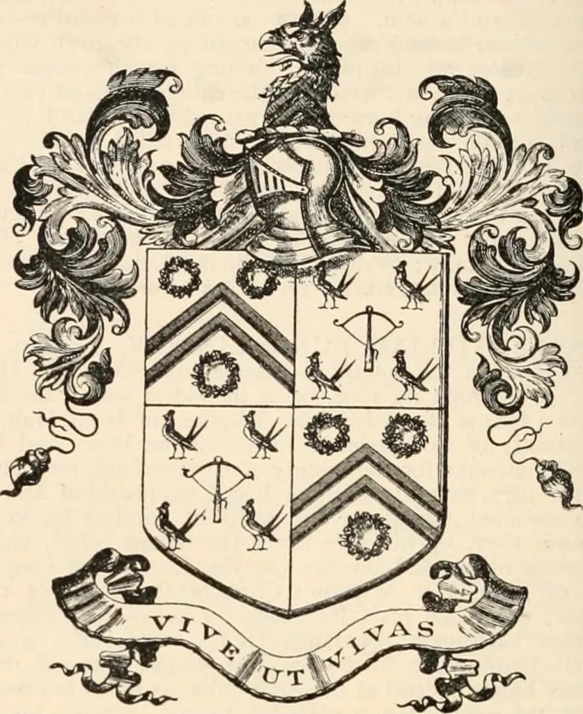An illustration from Armorial families : a directory of gentlemen of coat-armour, 1905, leaf 241
