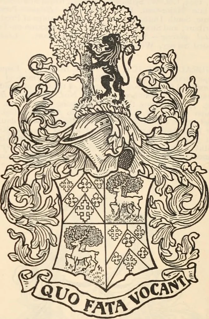 An illustration from Armorial families : a directory of gentlemen of coat-armour, 1905, leaf 242