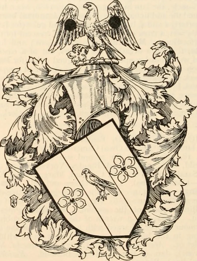 An illustration from Armorial families : a directory of gentlemen of coat-armour, 1905, leaf 245