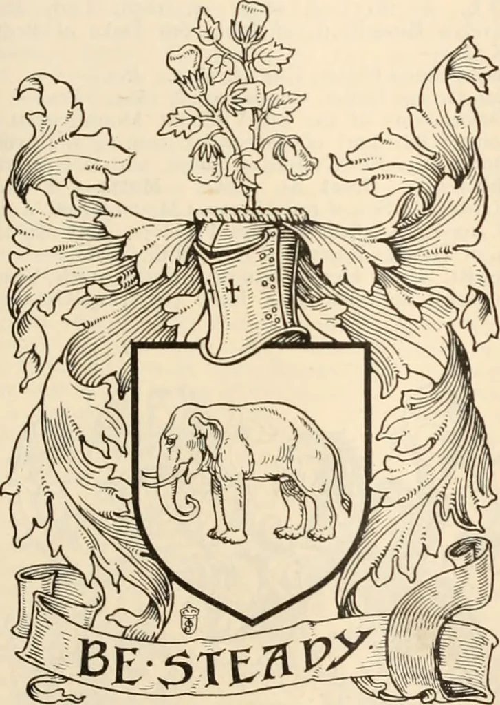 An illustration from Armorial families : a directory of gentlemen of coat-armour, 1905, leaf 246