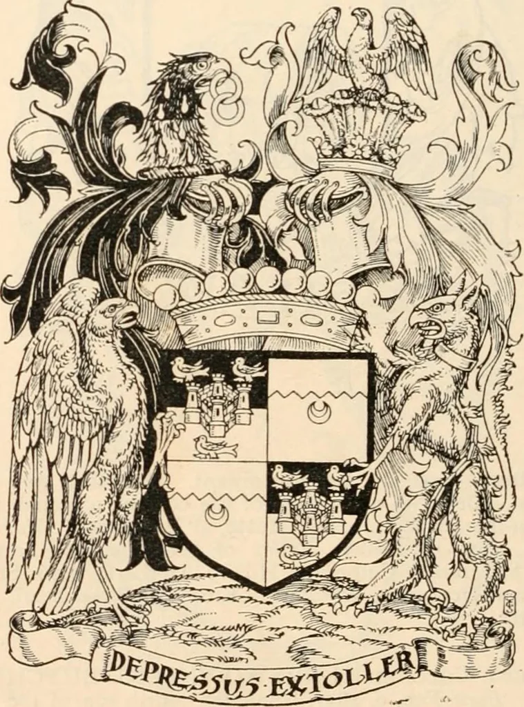 An illustration from Armorial families : a directory of gentlemen of coat-armour, 1905, leaf 247