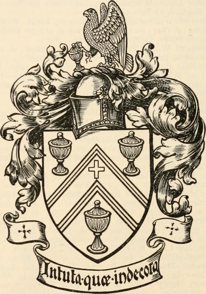 An illustration from Armorial families : a directory of gentlemen of coat-armour, 1905, leaf 249