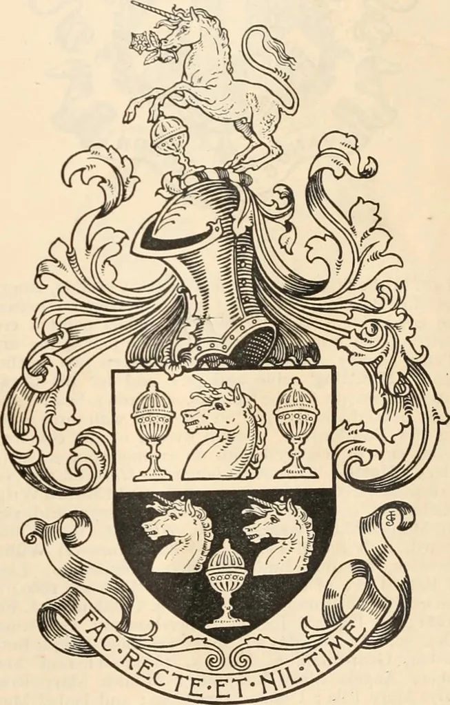 An illustration from Armorial families : a directory of gentlemen of coat-armour, 1905, leaf 250