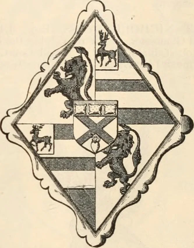 An illustration from Armorial families : a directory of gentlemen of coat-armour, 1905, leaf 252