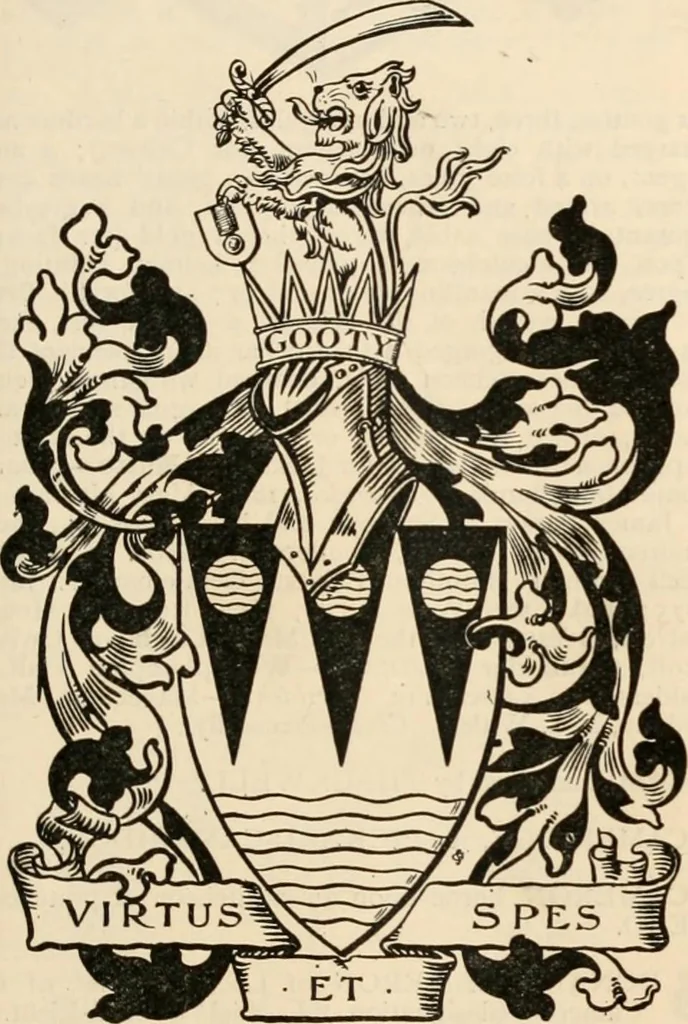 An illustration from Armorial families : a directory of gentlemen of coat-armour, 1905, leaf 256