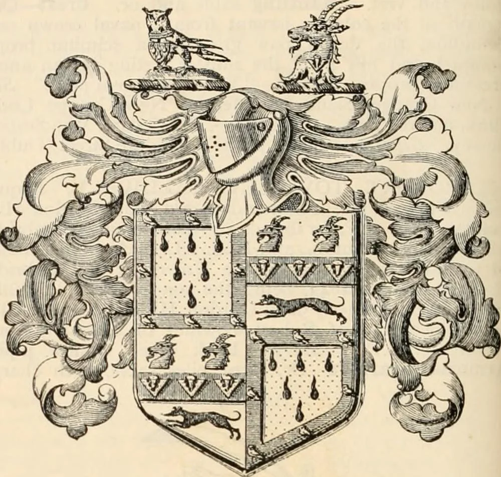An illustration from Armorial families : a directory of gentlemen of coat-armour, 1905, leaf 257