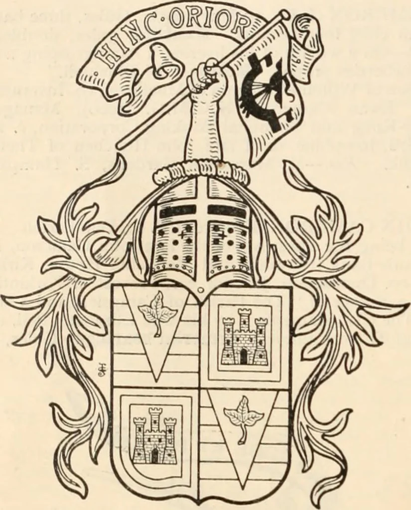 An illustration from Armorial families : a directory of gentlemen of coat-armour, 1905, leaf 259