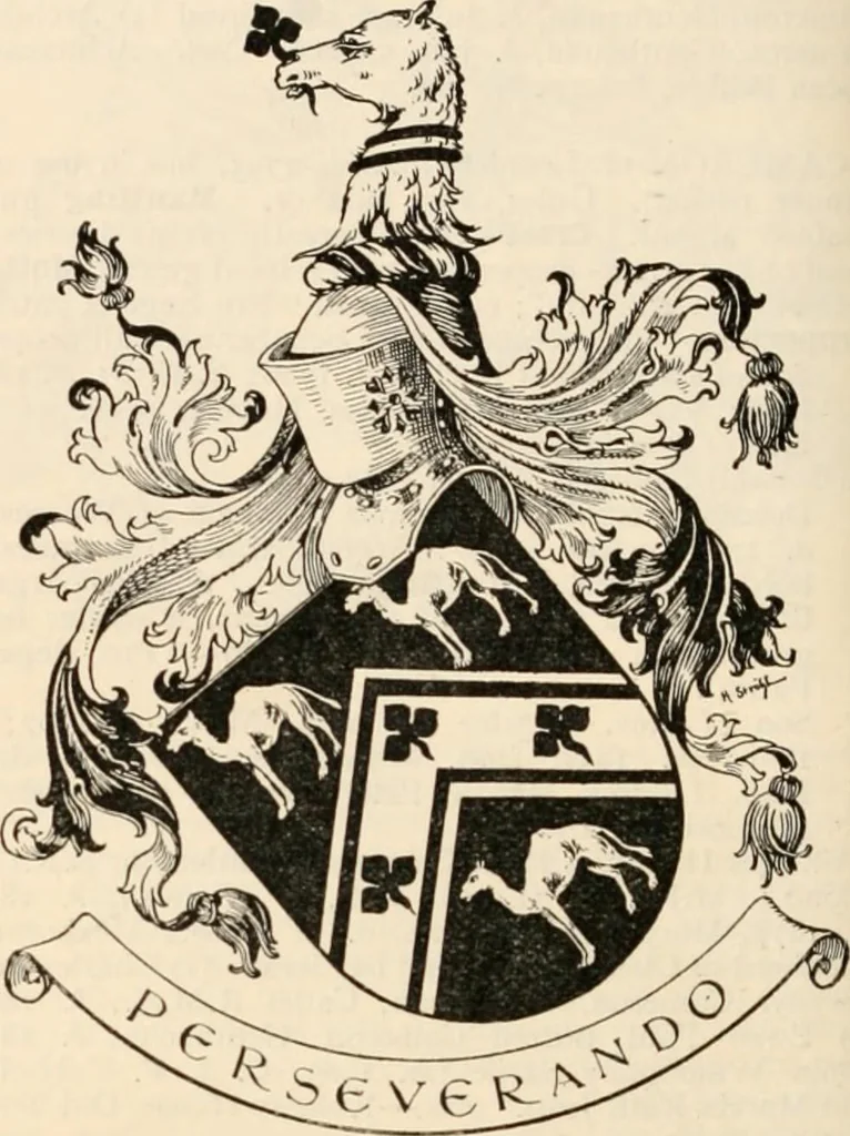 An illustration from Armorial families : a directory of gentlemen of coat-armour, 1905, leaf 259